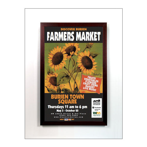 WOOD 36x84 PICTURE FRAME (SHOWN IN RICH WALNUT WOOD FINISH)