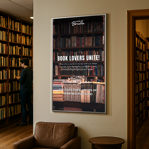 Extra Large 36x60 Poster Snap Frame with 1 1/4" Mitered Corners, Snap Open, Fast Change Aluminum Frames