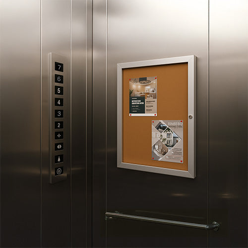 1.25 Inch Deep Super Slim Elevator Display Cases 16 x 20