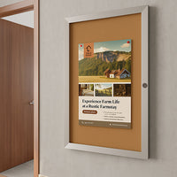 Slim Elevator Display Case 8.5 x 11 Locking Frame Only 1.25 Inch Deep