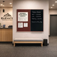 Value Line Combo Board 48x60 Wood Framed Cork Bulletin Marker Board (Open Face with Wood Trim)