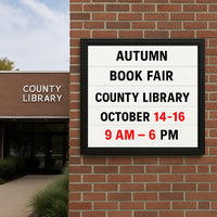 Value Line Outdoor 48x48 Marquee Reader Boards | All-Weather, Wall Metal Message Board Cabinet