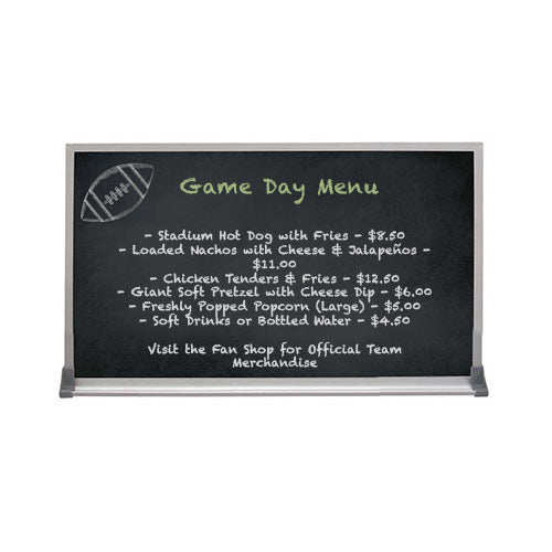 Value Line 12x16 BLACK Chalk Board with Aluminum Frame