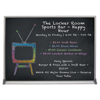 Value Line 12x96 BLACK Chalk Board with Aluminum Frame