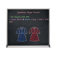 Value Line 12x18 BLACK Chalk Board with Aluminum Frame