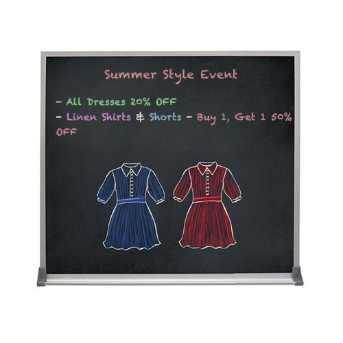 Value Line 12x18 BLACK Chalk Board with Aluminum Frame