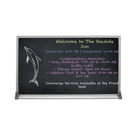 Value Line 12x84 BLACK Chalk Board with Aluminum Frame