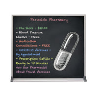 Value Line 20x30 BLACK Chalk Board with Aluminum Frame