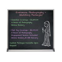 Value Line 24x36 BLACK Chalk Board with Aluminum Frame