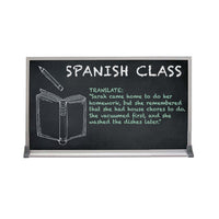 Value Line 36x72 BLACK Chalk Board with Aluminum Frame