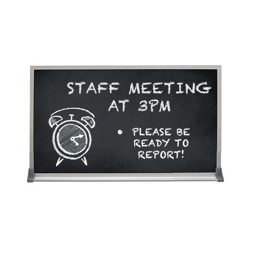 Value Line 36x36 BLACK Chalk Board with Aluminum Frame