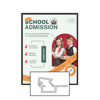 MINI 12x24 Poster Snap Frames (.60" Wide Frame Profile)