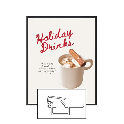 MINI 17x22 Poster Snap Frames (.60" Wide Frame Profile)