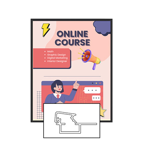 MINI 12x20 Poster Snap Frames (.60" Wide Frame Profile)