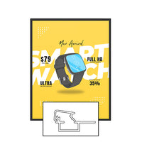 MINI 27x40 Poster Snap Frames (.60" Wide Frame Profile)
