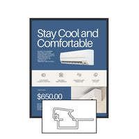 MINI 22x28 Poster Snap Frames (.60" Wide Frame Profile)