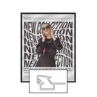 MINI 12x36 Poster Snap Frames (.60" Wide Frame Profile)