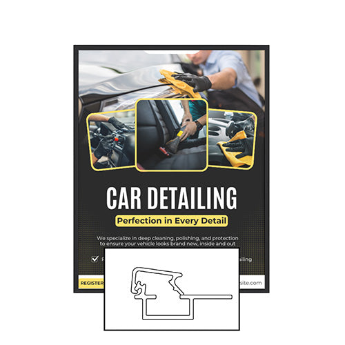 MINI 10x12 Poster Snap Frames (.60" Wide Frame Profile)