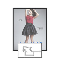 MINI 12x18 Poster Snap Frames (.60" Wide Frame Profile)