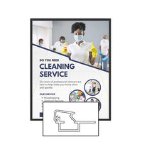 MINI 30x36 Poster Snap Frames (.60" Wide Frame Profile)