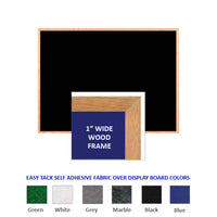 Value Line Wood Framed 8.5x11 EASY-TACK Display Boards (Open Face with Wooden Frame)