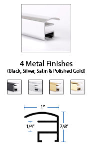 8.5x11 Metal Picture Frame (Wide-Face Poster Display)