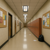 8.5x11 Slide-In Ceiling Mount Sign Holder 1" Wide | Mitered Black Frame Quick Ships