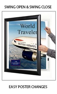 8.5x14 Metal Frame Super Wide Face Poster SwingFrames