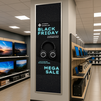 Extra Large Snap Open Frame 24x84 Front Loading Poster Snap Frames (1 1/4" Mitered Corners)