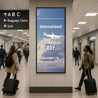 Extra Large Snap Open Frame 36x84 Front Loading Poster Snap Frames (1 1/4" Mitered Corners)