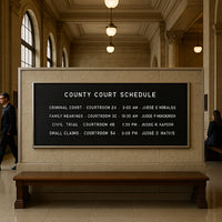 Open Face Vinyl Letter Board 84x36 Aluminum Frame