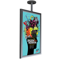 8 1/2" x 11" CEILING MOUNT POSTER DISPLAY SIGN - WITH MAGNETIC MOUNT