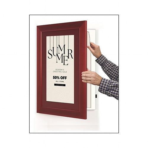 Wood 362 Poster Display SwingFrames 20x20 with Matboard