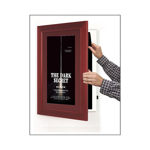 Wood 362 Poster Display SwingFrames 24x30 with Matboard