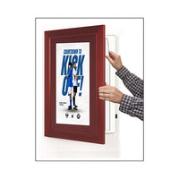 Wood 362 Poster Display SwingFrames 20x28 with Matboard