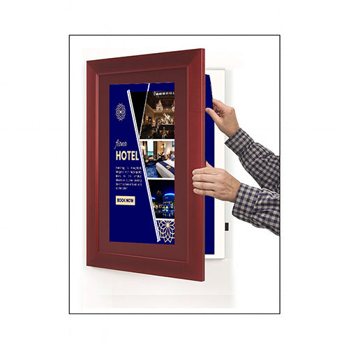 Wood 362 Poster Display SwingFrames 13x19 with Matboard
