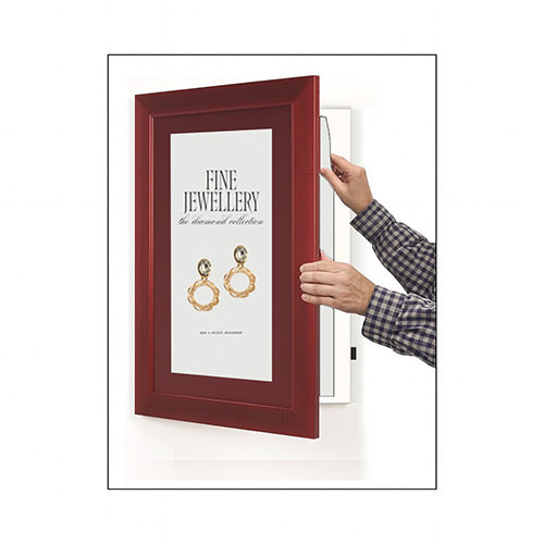 Wood 362 Poster Display SwingFrames 22x28 with Matboard