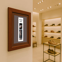 Wood 362 Poster Display SwingFrames 27x39 with Matboard