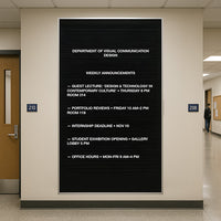 Open Face Vinyl Letter Board 96x48 Aluminum Frame