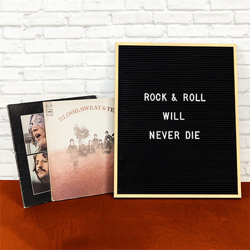 Colorful Framed Access Letterboards 16" x 20" | Shown in Satin Gold Finish