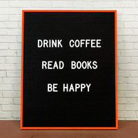 Colorful Framed Access Letterboards 24" x 30" | Shown in Tangerine Twist Finish