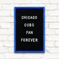 Colorful Framed Access Letterboards 8" x 12" | Shown in Galactic Blue Finish