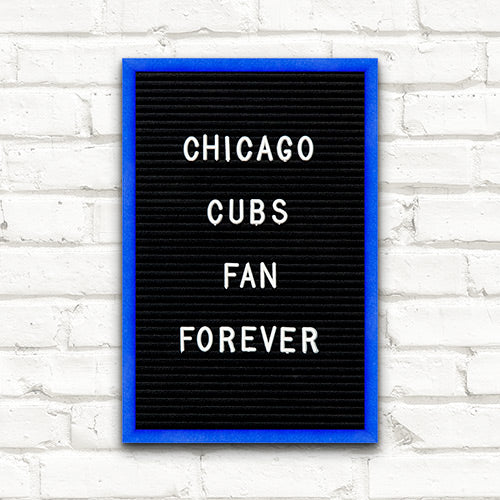 Colorful Framed Access Letterboards 8" x 12" | Shown in Galactic Blue Finish