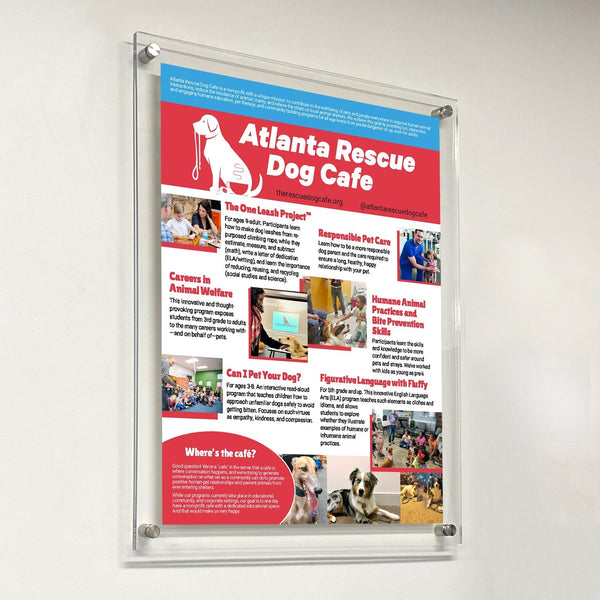 27 x 39 Sign Holder with Standoff Hardware