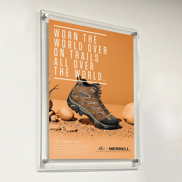 12 x 36 Sign Holder with Standoff Hardware