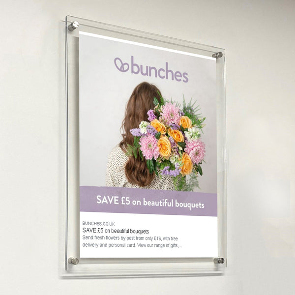 9 x 12 Sign Holder with Standoff Hardware