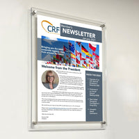 12 x 20 Sign Holder with Standoff Hardware