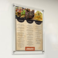 8.5 x 14 Sign Holder with Standoff Hardware