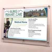 17 x 11 Standoff Hardware with Clear Acrylic Window