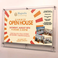 24 x 12 Standoff Hardware with Clear Acrylic Window